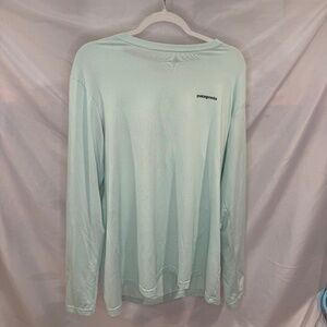 Patagonia Men's Long Sleeve Mint-Green Top